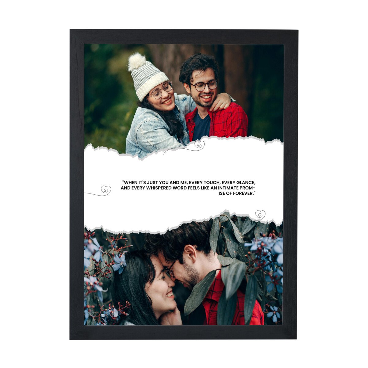 Trendy Couple Photo Frame Customized