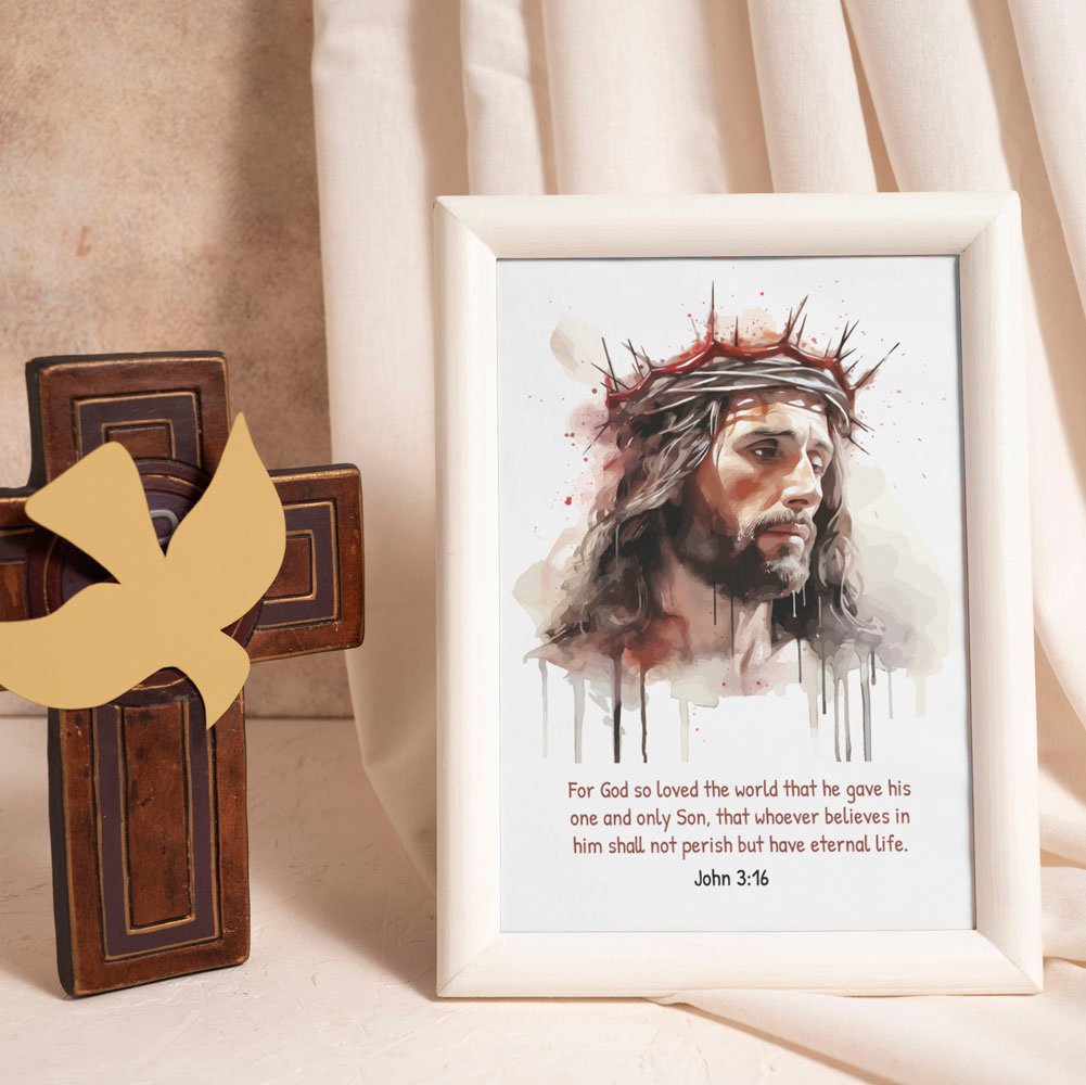 buy Jesus photo frame with bible verses