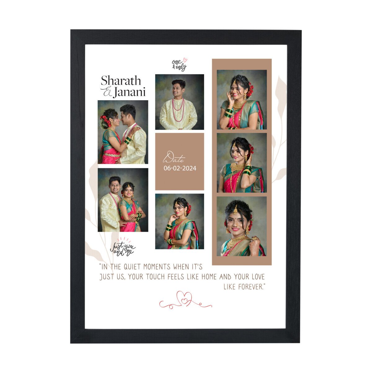 cute photo collage frame for friends couple lover parents bestie