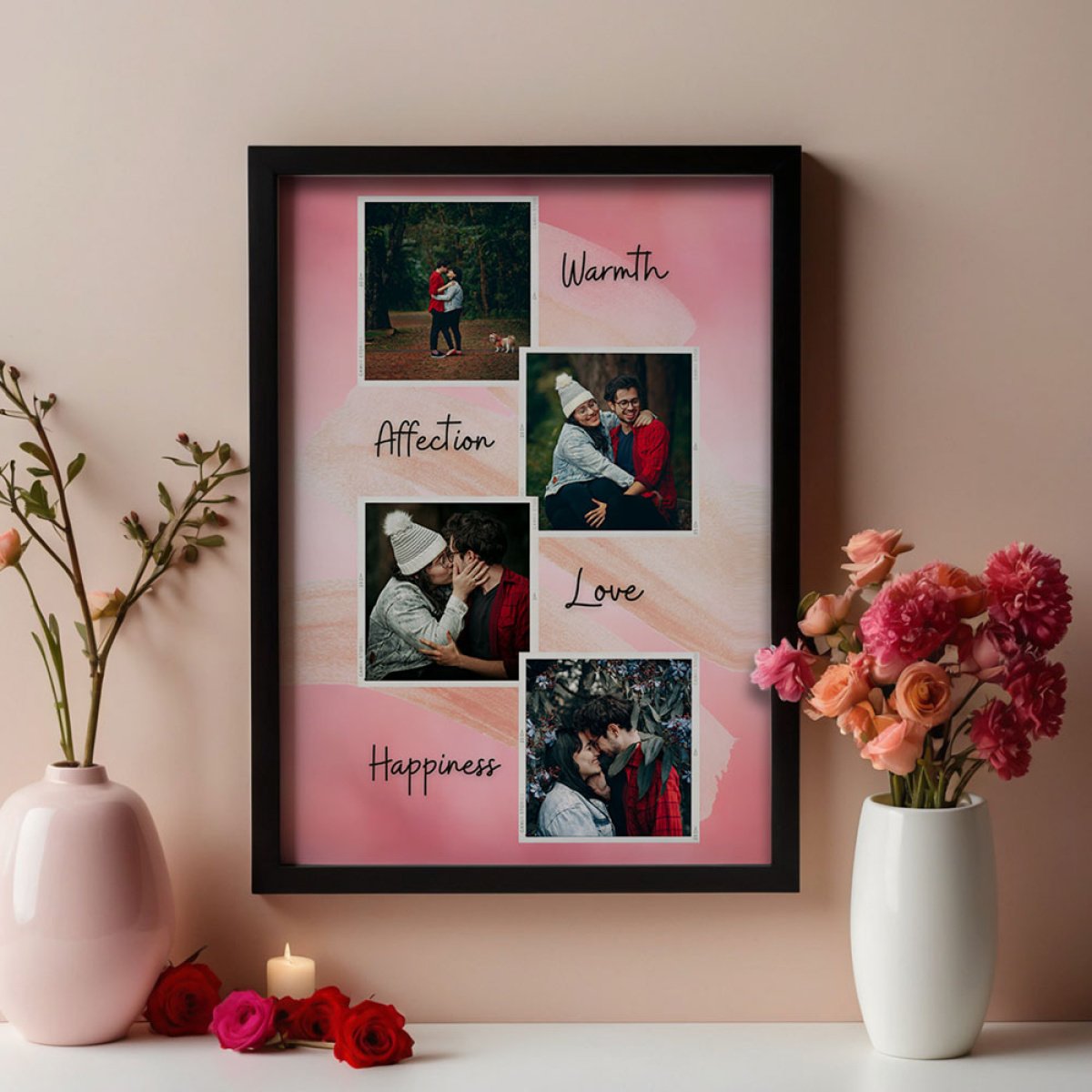 LOvely Couple Photo Collage Frame - a personal and custom gift