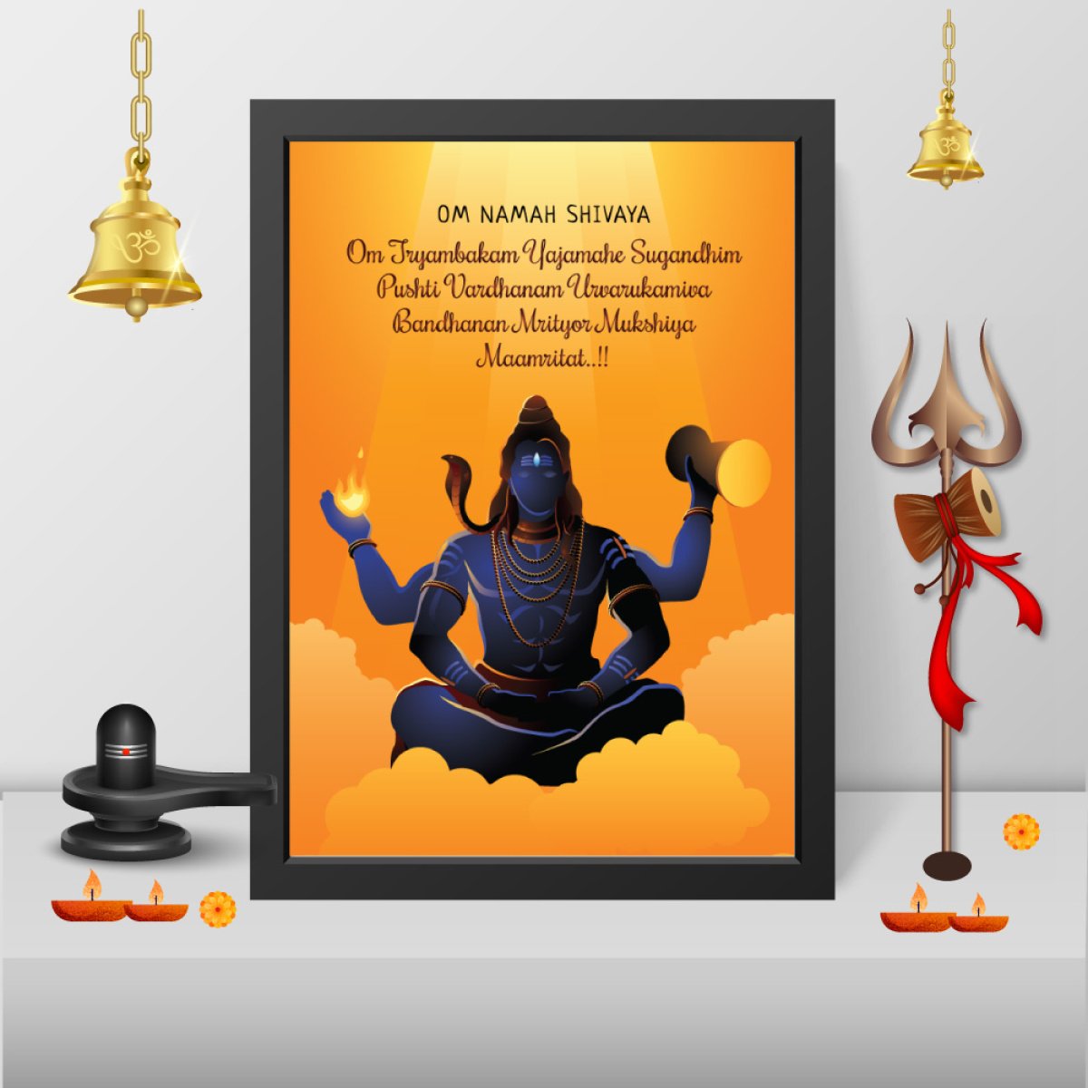 mahakal shiv baba photo frame