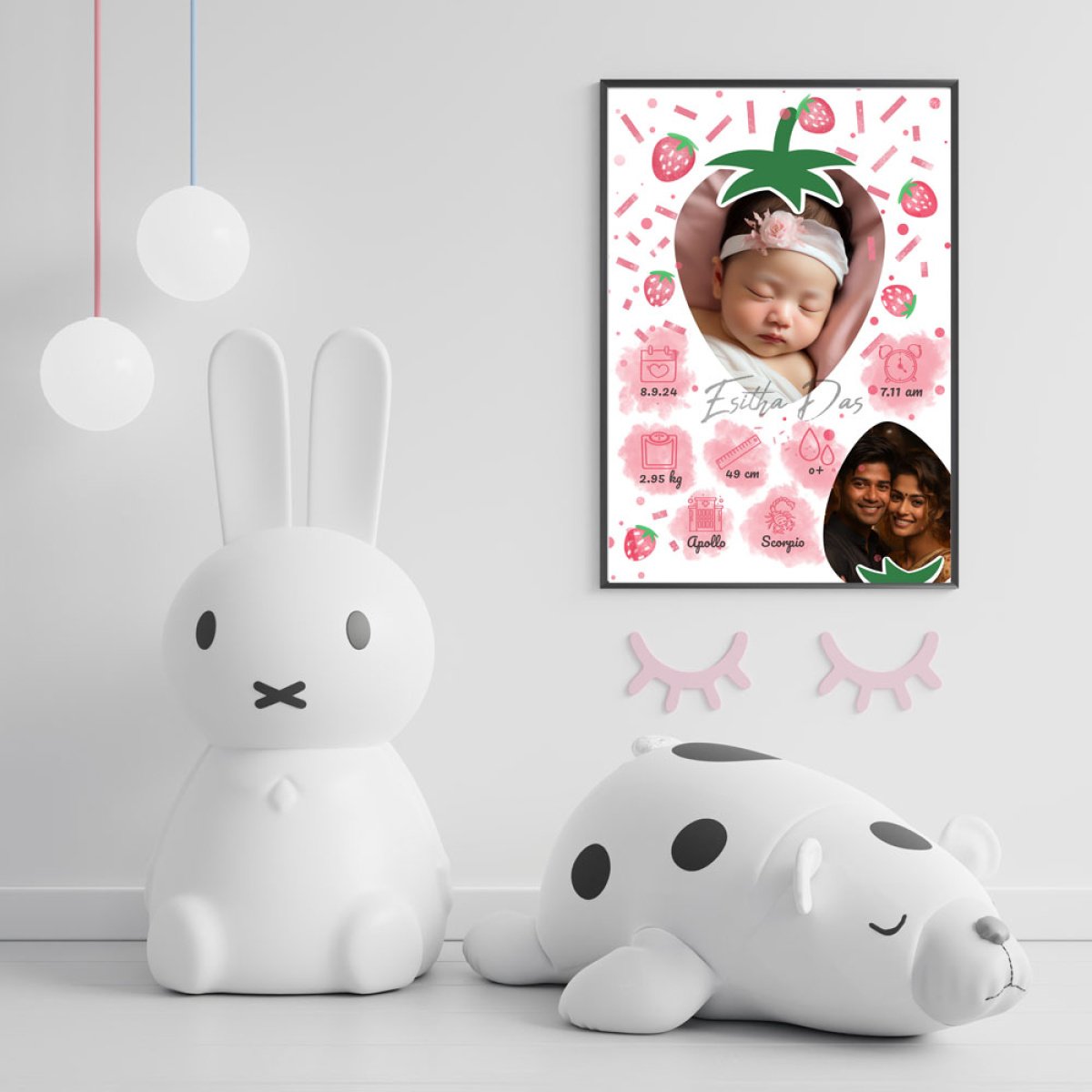 strawberry-themed-birth-details-photo-frame