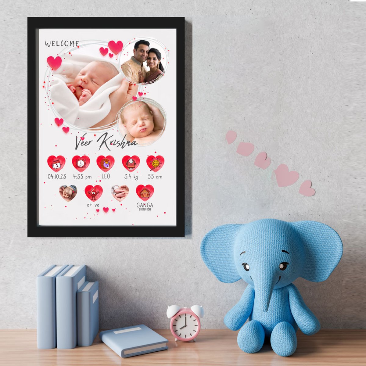 unique baby photo frame