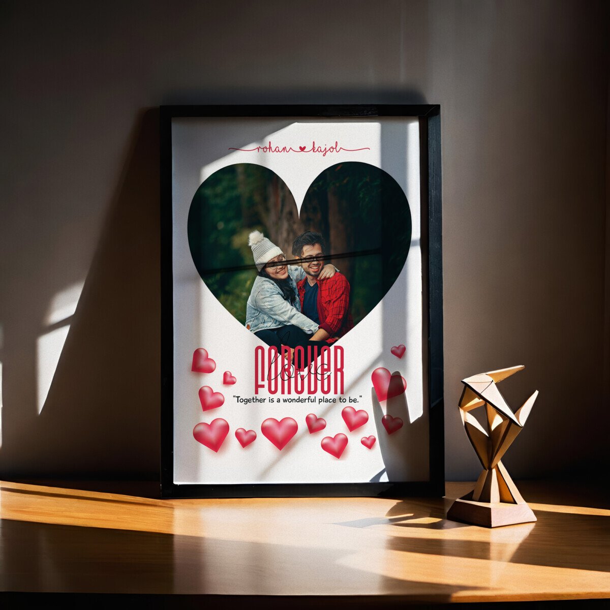 Unique Love Photo Frame Gift, Bedroom Decor