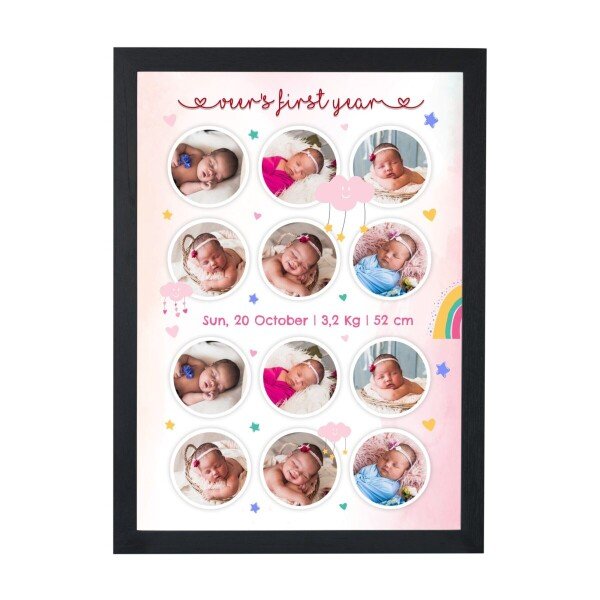 Buy Personalized 12 Months Baby Milestone Frame online