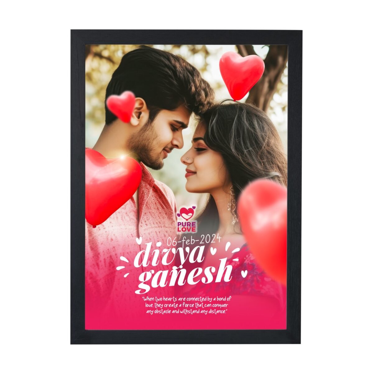 Buy Pure Love Custom Photo Frame