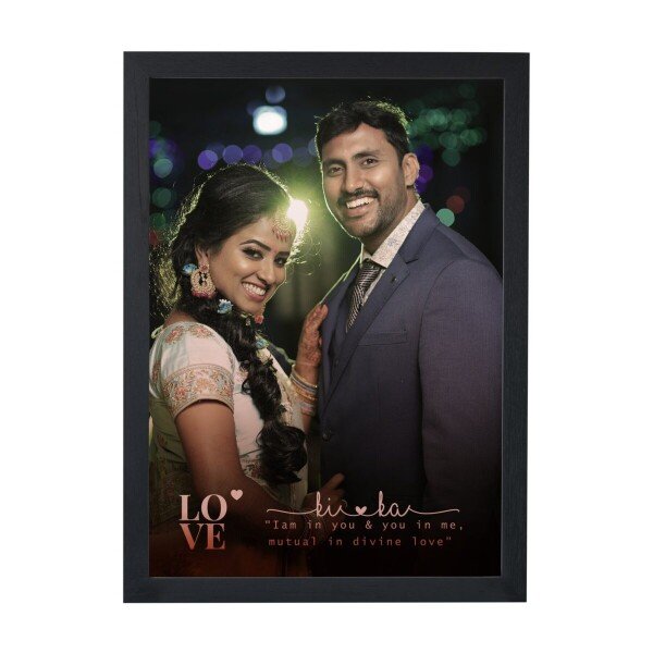 Buy Simple Couple Photo Frame with Name