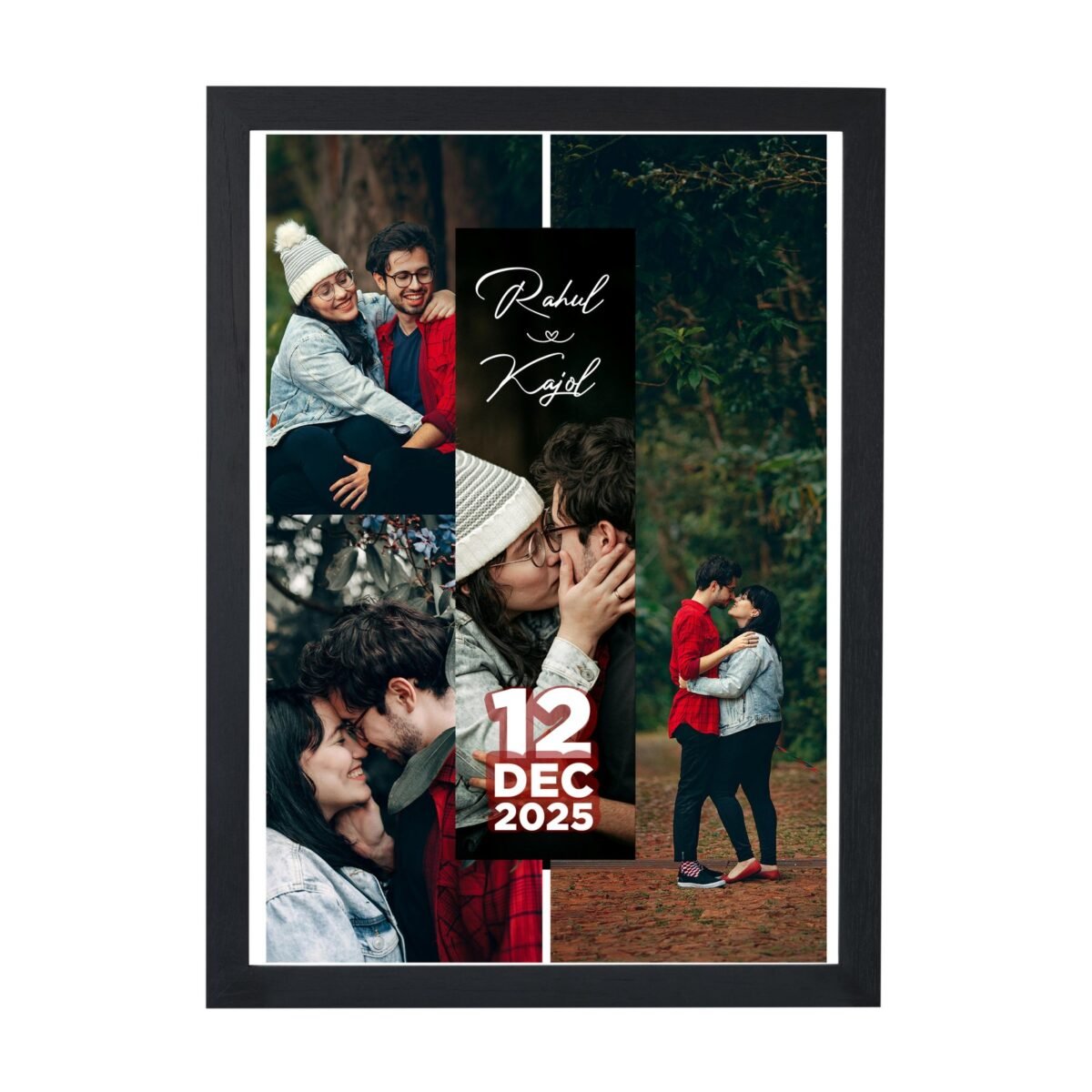 Buy Special Date Couple Photo Collage Frame -  Name